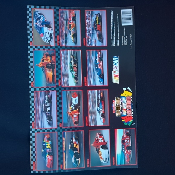 Four Vintage NASCAR Calendars - Picture 7 of 9